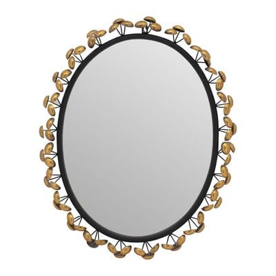 Petite Decorative  Round Mirror Frame Gold 51.5X5.5X62.5Cm
