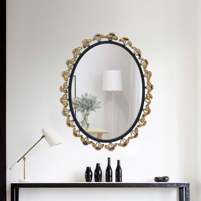 Petite Decorative  Round Mirror Frame Gold 51.5X5.5X62.5Cm