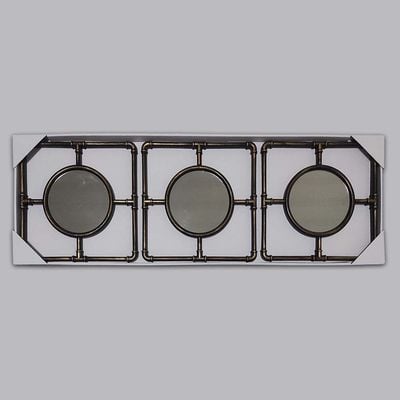 Reza Square Mirrored Wall Décor S/3 25Cm