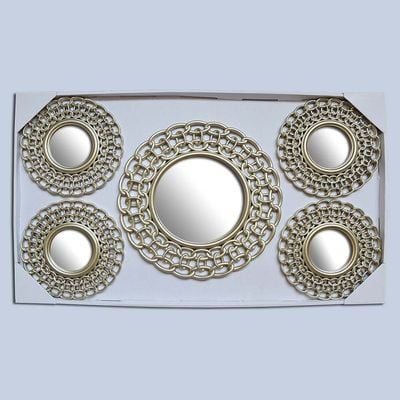 Reza Baroque Mirror Wall Décor S/5 40Cm, 25Cm