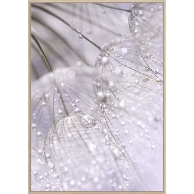 Kellan Rain Drop Natural Wall Art L 83 x W 123 cm N1313