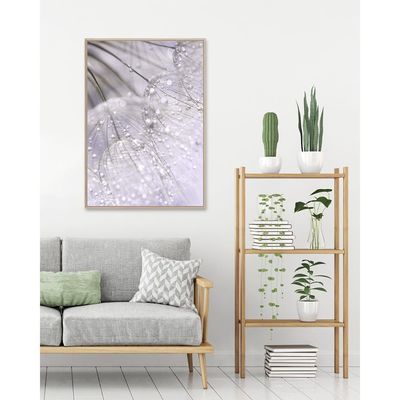 Kellan Rain Drop Natural Wall Art L 83 x W 123 cm N1313