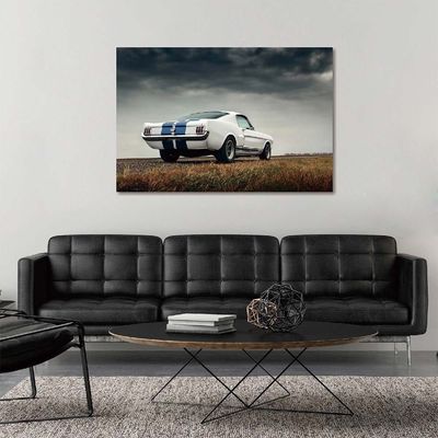 Diana Ford Mustang Fastback Tempered Glass Wall Art Multi 120X80X0.4Cm