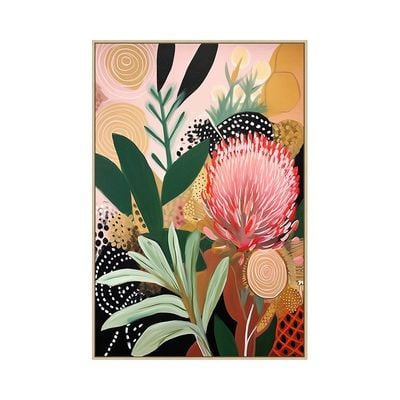 Palladir Oil Handpainted Floral Canvas 80X120 Cm 