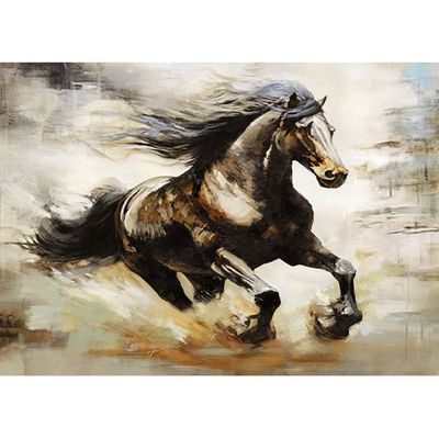 Palladir Oil Handpainted Horse Canvas With Frame 140x100Cm 