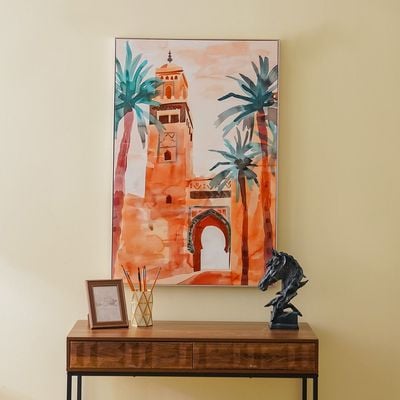 Afreen Mosque Watercolor Canvas Print 80X120X3.8Cm