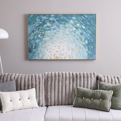 Casablanca Blue Seascape Print Canvas - 120x80x3.8 cm