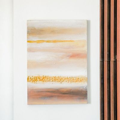 Rabat Subtle Abstract Canvas Wall Art 50x70x3Cm