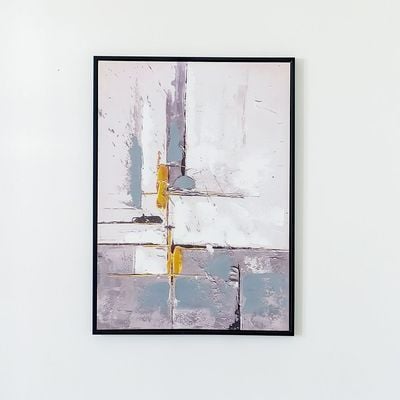 Rabat Elemental Linear Abstract Framed Wall Art 52.5x72.5x2.8Cm