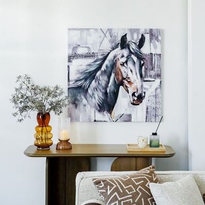 Rabat Equestrain Horse Canvas Wall Art 80x80x3Cm