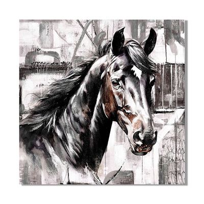 Rabat Equestrain Horse Canvas Wall Art 80x80x3Cm