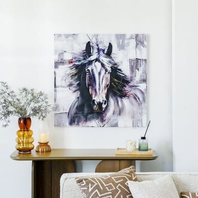 Rabat Equine Horse Canvas Wall Art 80x80x3Cm