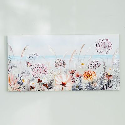 Rabat Blossom Bliss Flowers Canvas Wall Art 60x120x3Cm