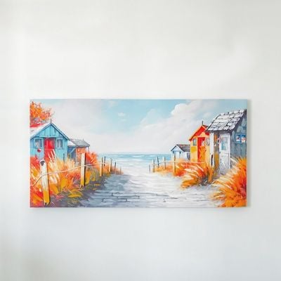 Rabat Murano Venice Promenade Canvas Wall Art 60x120x3Cm