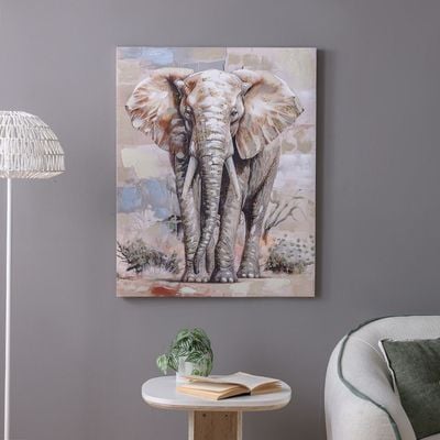 Rabat Majestic Elephant Canvas Wall Art - 80x100x3 cm