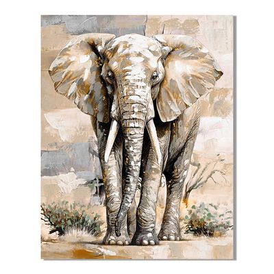 Rabat Majestic Elephant Canvas Wall Art 80x100x3Cm