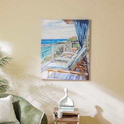 Rabat Ocean Side Serenity Canvas Wall Art 80x100x3Cm