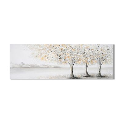 Rabat Silver Birch Trees Canvas Wall Art 50x150x3Cm