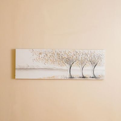 Rabat Silver Birch Trees Canvas Wall Art 50x150x3Cm