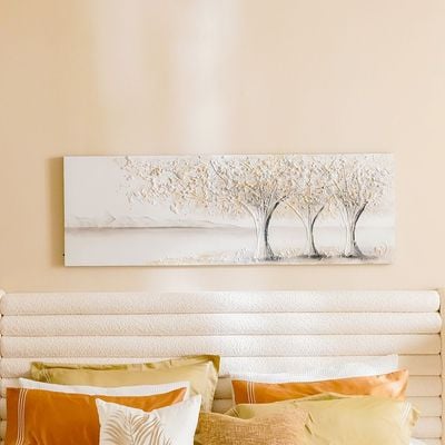 Rabat Silver Birch Trees Canvas Wall Art 50x150x3Cm