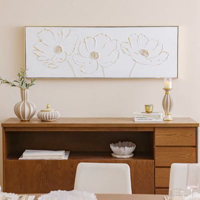 Rabat Petals In Harmony Framed Wall Art 52x152x4.5Cm