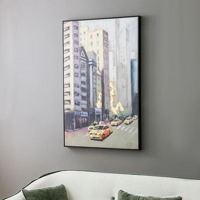 Rabat Downtown Reverie Cityscape Framed Wall Art 82x122x4.5Cm