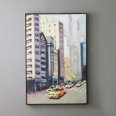 Rabat Downtown Reverie Cityscape Framed Wall Art 82x122x4.5Cm