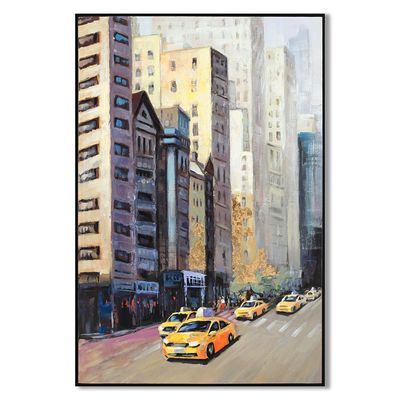 Rabat Downtown Reverie Cityscape Framed Wall Art 82x122x4.5Cm