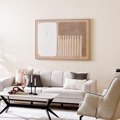 SS25 Cyprus Canvas Parallelogram  Framed Wall Art 102.6X142.6Cm