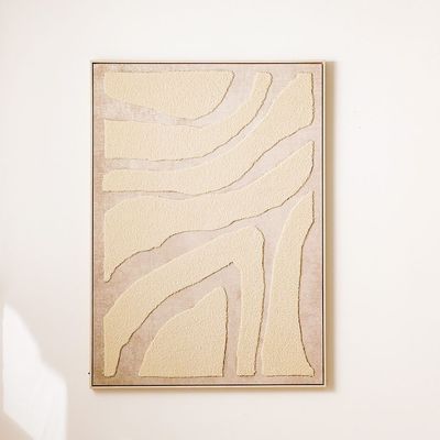 SS25 Cyprus Canvas Curves Inlight Framed Wall Art 102.6X142.6Cm