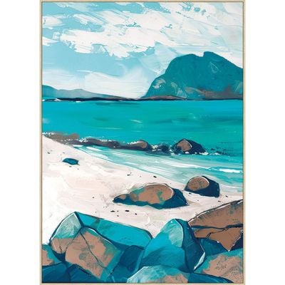 SS25 Cyprus Canvas Lands End 1 Framed Wall Art 102.6X142.6Cm