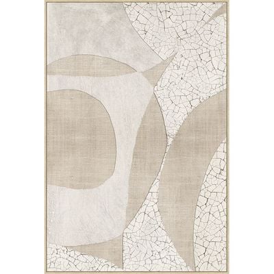 SS25 Cyprus Canvas Texture Bliss Framed Wall Art 82.6X122.6Cm