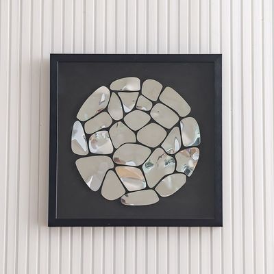 Skia Glass & PP Chrome Shadow Boxes 60x60x50Cm