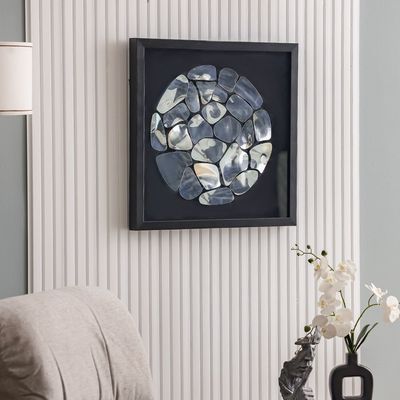 Skia Glass & PP Chrome Shadow Boxes 60x60x50Cm