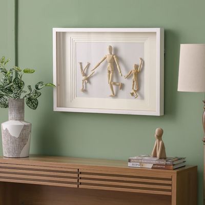 Skia Glass & PP Andy Family Shadow Boxes 70x50x60Cm