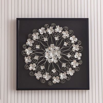 Skia Glass & PP Dandellion Upside Shadow Boxes 80x80x50Cm