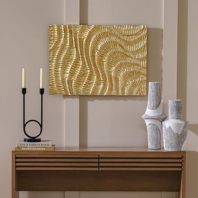 Skia Glass & PP Golden Desert Shadow Boxes 50x70x25Cm