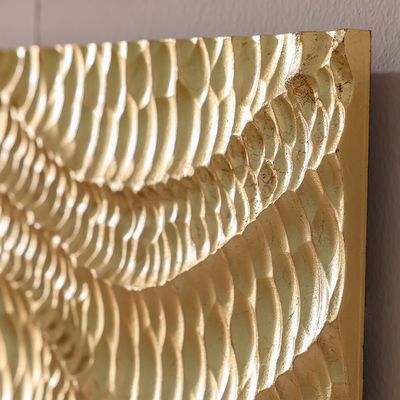 Skia Glass & PP Golden Desert Shadow Boxes 50x70x25Cm