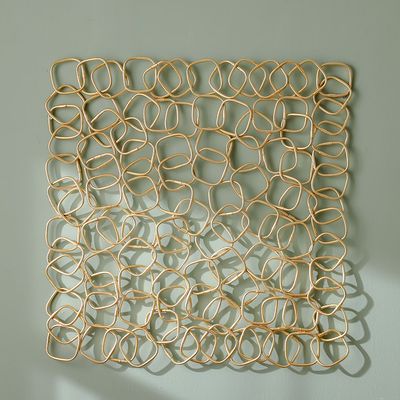 Skia Glass & PP Wire Square Shadow Boxes 90x90x30Cm