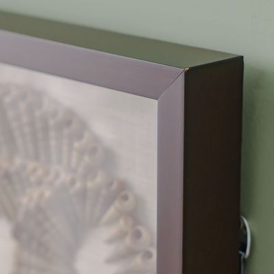 Skia Glass & PP Shells In Sphere Shadow Boxes 40x40x50Cm
