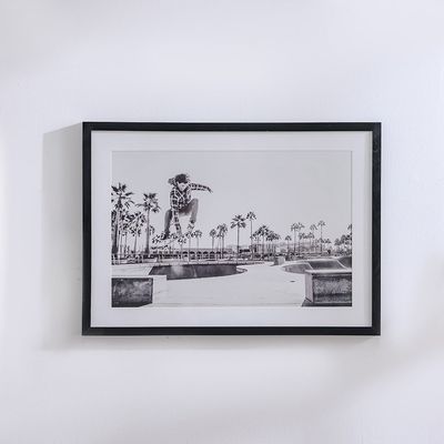 Latin Skateboard Love Wall Art W. Glass Frame 50X70 Latin Skateboard Love Wall Art W. Glass Frame 50X70