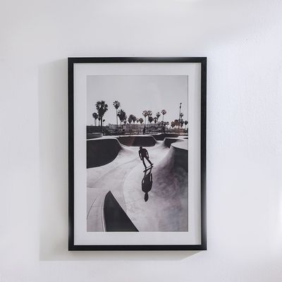 Latin Deep In Skate Boarding Wall Art W. Glass Frame 50X70Cm Latin Deep In Skate Boarding Wall Art W. Glass Frame 50X70Cm