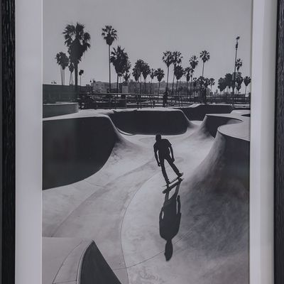 Latin Deep In Skate Boarding Wall Art W. Glass Frame 50X70Cm