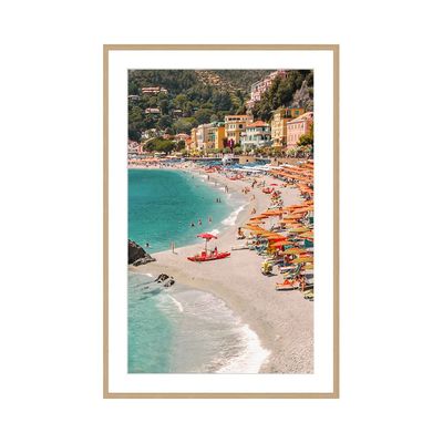 Latin Beach Lives Wall Art W. Glass Frame 60X90Cm