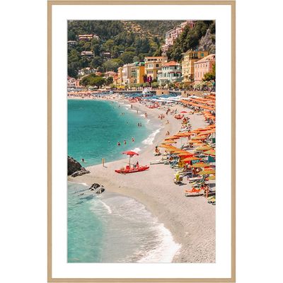 Latin Beach Lives Wall Art W. Glass Frame 60X90Cm