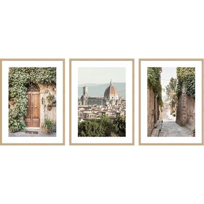 Latin Palermo Visit S/3 Print Canvas 3Pcs:30X40