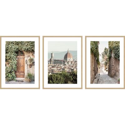 Latin Palermo Visit S/3 Print Canvas 3Pcs:30X40