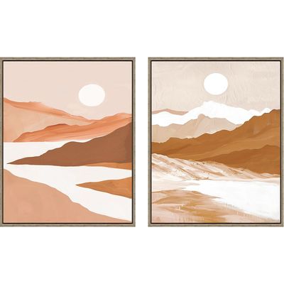 Latin Sand Dunes S/2 Framed Canvas 2Pcs:40X50