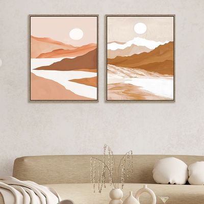 Latin Sand Dunes S/2 Framed Canvas 2Pcs:40X50