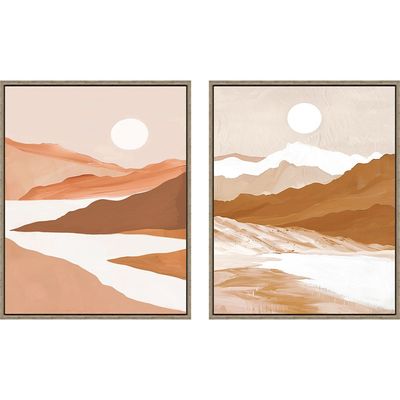 Latin Sand Dunes S/2 Framed Canvas 2Pcs:40X50